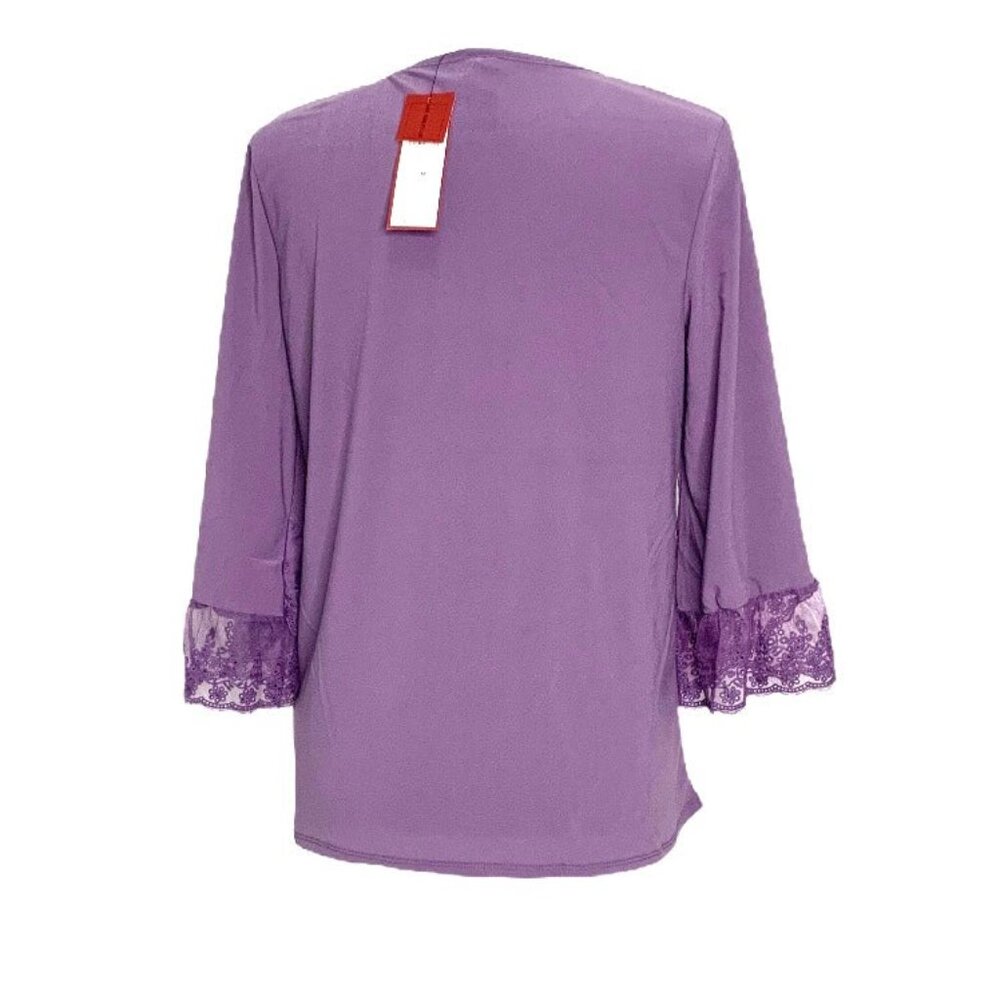 Love Scarlett Tops Long Sleeve Neck Women's Blouses Violet Kiss Size M - Picture 4 of 11